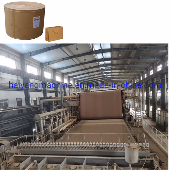 Papier cannelé d'occasion utilisé pour la machine de fabrication de papier kraft en assiettes à papier