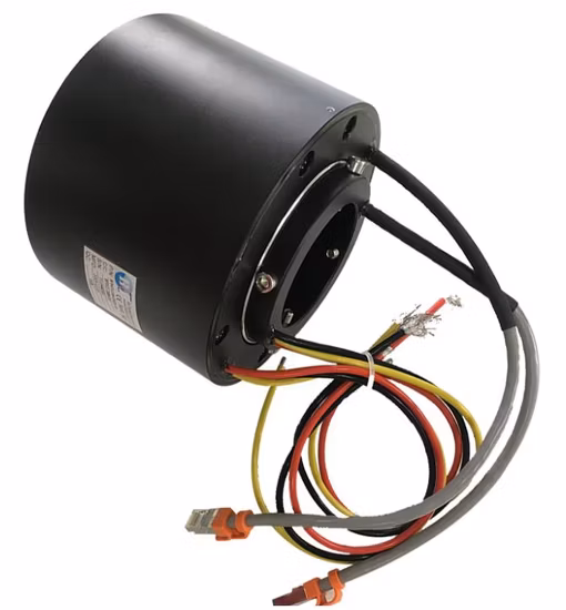 Bagues collectrices à alésage traversant pour la transmission de puissance